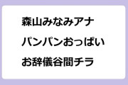 森山みなみアナ　パンパンおっぱいでお辞儀谷間チラ