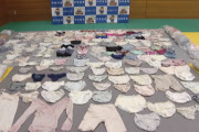 【悲報】愛知県警さん、下着の並べ方が適当すぎる