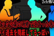 【2ch怖いスレ】ブラック企業の研修で泊まった寺がヤバイ過去を隠蔽してるっぽい【ゆっくり解説】