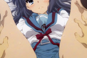 【涼宮ハルヒの憂鬱/エロ画像】朝倉さんのえっろいま●こに中出ししたいエロ画像