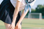 【画像】JKの白パンティに食い込んだお尻ｗｗｗ