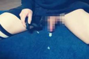 NH・男の娘　バイブオナニーで射精する足の綺麗な男の娘さんの自撮り投稿動画がエロスです