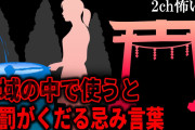 【2ch怖いスレ】神域の中で使うと神罰がくだる忌み言葉。神社の神域に入って手水をとると、突然空が暗くなり…【ゆっくり解説】