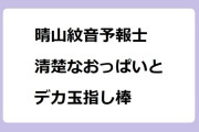 晴山紋音予報士！清楚なおっぱいとデカ玉指し棒！NHKニュース7