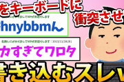 【2ch面白いスレ】顔をキーボードに衝突させて書き込むスレwww