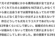 【悲報】女子「ディズニーで結婚式を挙げさせてくれないモラハラ彼氏。過呼吸になりました。涙が止まらない」