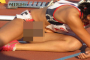 【悲報】陸上部JCさん、アソコがはみ出してしまうｗｗｗｗ(画像あり)