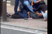 【悲報】まんさん、喧嘩仲裁に入った警官を殴り、取り押さえられ、「ギャオオオオン！」と絶叫