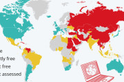 【速報】インターネットに自由がある国、世界マップが発表されるｗｗｗ