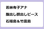 若林有子アナ　腹出し臍出しピース！石垣島＆竹富島
