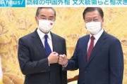 中国外相が文大統領らと会談　非核化向け協力で一致(2021年9月15日)