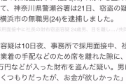 【悲報】採用面接中に社長の財布を盗んだ男、逮捕されるｗｗｗｗｗ