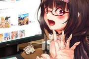 【インターネット記念日】PCモニター見ながらオナる女子のエロ画像