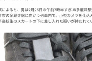 【画像】「JKのパンツが見たかった」盗撮した男を逮捕