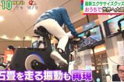 H画像案内【諸國沙代子アナがピタパンで開脚、自転車尻、胸チラ、乳揺れ！振動するサドルに跨ってバーチャル石畳体験】