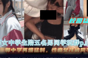 【エロ動画 素人】 男子中●生5人に犯された美少女のハメ撮り映像