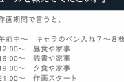 【画像】高橋留美子の一日のスケジュールw