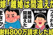 【2ch修羅場スレ】汚嫁「離婚は間違えただけなの！間男にフラれたの！」俺「まさか間男…」医者間男逃亡していたw間男に慰謝料800万請求した結果…