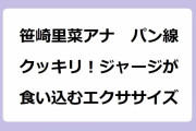 笹崎里菜アナ　パン線クッキリ！ジャージが食い込むエクササイズ！スコーピオンのポーズで躍動する三十路お尻