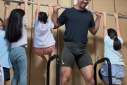 【動画】5人姉妹のパパ、家トレがとんでもなく楽しそうｗｗｗｗｗ