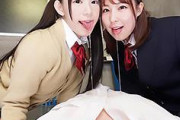 【VR】超絶可愛い制服JKに囲まれる！痴女すぎるドスケベ娘達とハーレム大乱交突入