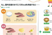 【悲報】農水省「もし食料の輸入が全停止しても大丈夫、そのときのメニューはこれね」