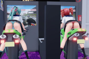 【画像】制服JKさん、バイクゲームでパンチラしてしまうｗｗｗｗ