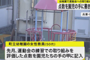【悲報】運動会練習を点数化…香美町立幼稚園で女性教員が園児の手にペンで記入　運動会以降、登園していない園児も...