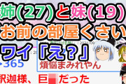 【2ch面白いスレ】姉(27)と妹(19)「お前の部屋くさい」ワイ「え？」【ゆっくり】