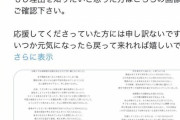 【悲報】人気Vtuber、無期限の活動休止…最後のメッセージが心に来ると話題に