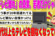 【2chまとめ】「テレビ離れ」の真実、若者だけじゃなく50代以上もテレビを観なくなっていた【面白いスレ】