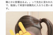 【画像】JKさん、校則に違反してない髪型なのに叩かれてしまう