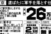 【画像】道ばたに軍手を落とす仕事　月給26万以上