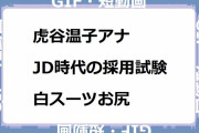 虎谷温子アナ｜女子大生時代の読売テレビ採用試験白スーツお尻！朝生ワイド す・またん
