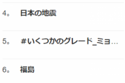 【朗報】韓国兄さん　日本の巨大地震をTwitterトレンドに大量にランクインさせるｗｗｗ