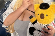 爆乳美女、エロい格好でロッテ戦を見に行ったら叩かれてしまう