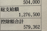 【悲報】ボーナス120万円の人、ほぼ半分取られてしまう