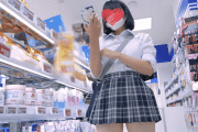 Pcolle PPV [4K]えちえちJK盗撮No.247#Tバック＃青チェ　アイドルみたいなめちゃかわJKのTバックがまさかの食い込みで具がハミ出し