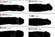 【画像】日本人のペニス。アメリカ人よりも大きいことが判明