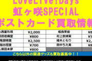 【悲報】ラブライブ声優さん、値段がつけられてしまうｗｗｗｗｗｗｗ