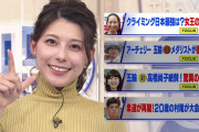 【画像】TBS上村彩子アナのニットおっぱいがパッツパツで草