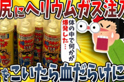 【2ch面白いスレ】お●りの穴にヘリウムガスを詰め込んだら大変なことになった結果wwww【ゆっくり解説】