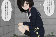 【四谷の路地裏あるある】野ションしてる女子高生の二次エロ画像