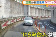 【悲報】“逆走車”怖すぎる