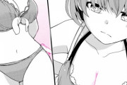 【漫画】巨乳JKとお買い物デート！スク水にビキニ、色々な水着姿に…❤【期間限定】【恥ずかしそうな顔でおっぱい見せてもらいたい　赤面おっぱいアンソロジー】｜がうがうアクション
