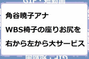角谷暁子アナ｜ワールドビジネスサテライト椅子の座りお尻を右から左から大サービス