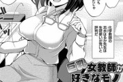 巨乳女教師を肩揉みする生徒「こっちも凝ってるんじゃないですか？」ムニュッ