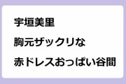 宇垣美里｜胸元ザックリな赤ドレスおっぱい谷間見せ放題！第96回アカデミー賞授賞式生中継