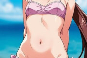 【画像】ティファさん、ドスケベ水着を着せられてしまうwww