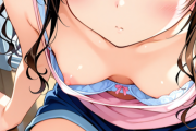 【画像】こういうちっぱいの胸チライラストをずっと生成してる
